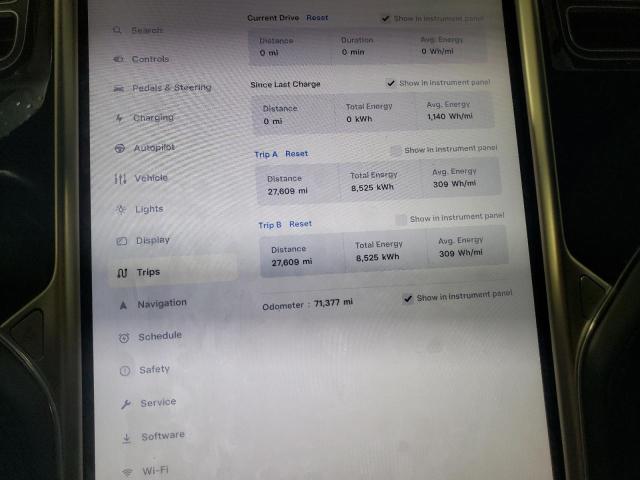 5YJSA1E28GF175047 - 2016 TESLA MODEL S BLACK photo 9