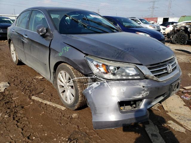 1HGCR3F89DA005720 - 2013 HONDA ACCORD EXL GRAY photo 4