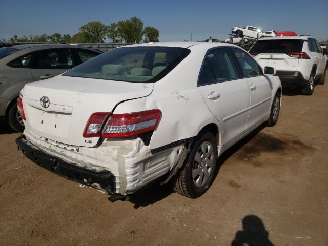 4T1BF3EK4BU748793 - 2011 TOYOTA CAMRY BASE WHITE photo 4