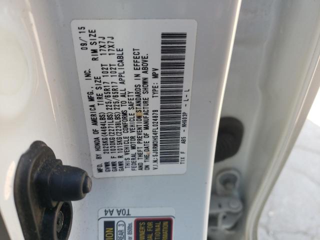 5J6RM3H54FL024879 - 2015 HONDA CR-V EX WHITE photo 14