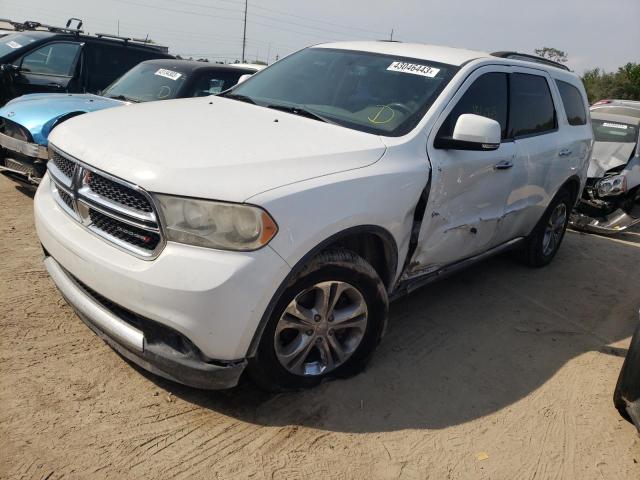 1C4RDHDG0DC700283 - 2013 DODGE DURANGO CREW WHITE photo 1