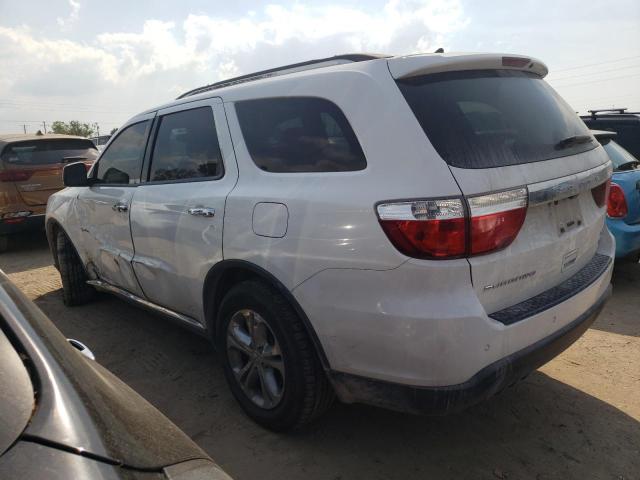 1C4RDHDG0DC700283 - 2013 DODGE DURANGO CREW WHITE photo 2