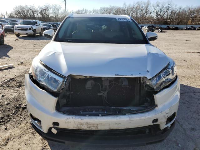 5TDYKRFH8FS048740 - 2015 TOYOTA HIGHLANDER LIMITED WHITE photo 5