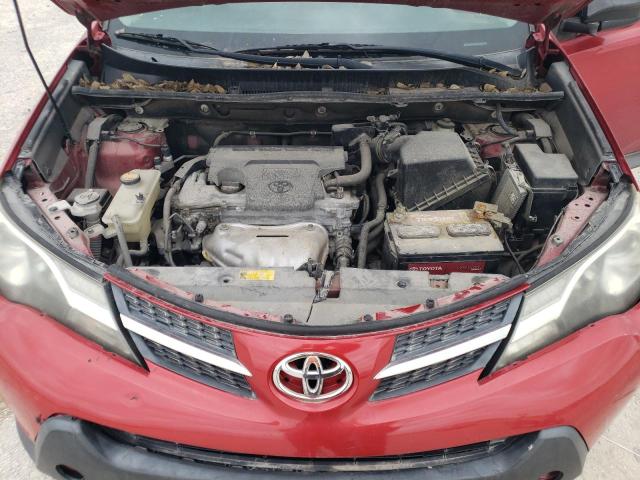 2T3WFREV5FW210258 - 2015 TOYOTA RAV4 XLE RED photo 11