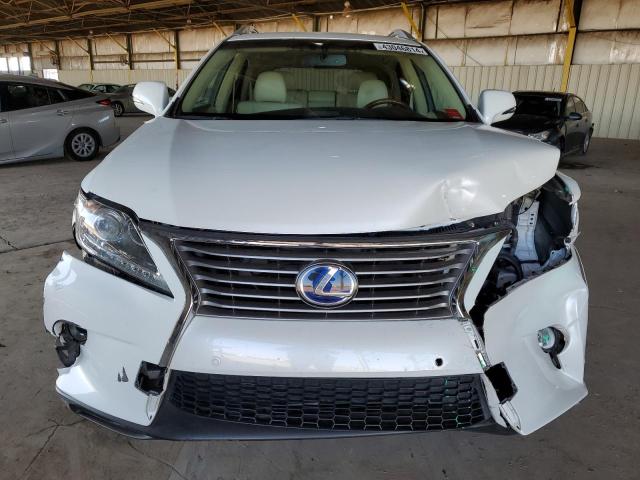 JTJBC1BA9D2059583 - 2013 LEXUS RX 450 WHITE photo 5