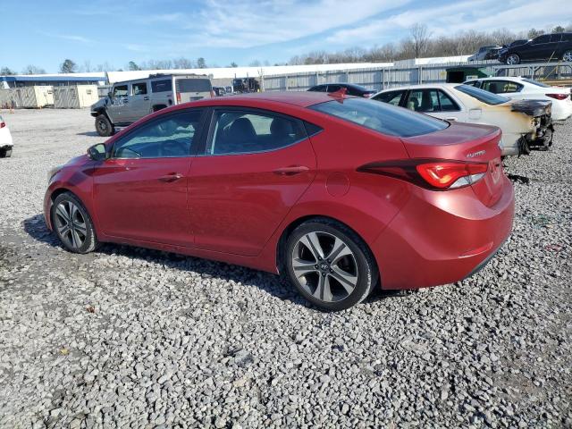 KMHDH4AH0FU357388 - 2015 HYUNDAI ELANTRA SE RED photo 2