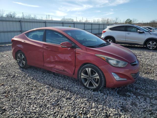 KMHDH4AH0FU357388 - 2015 HYUNDAI ELANTRA SE RED photo 4