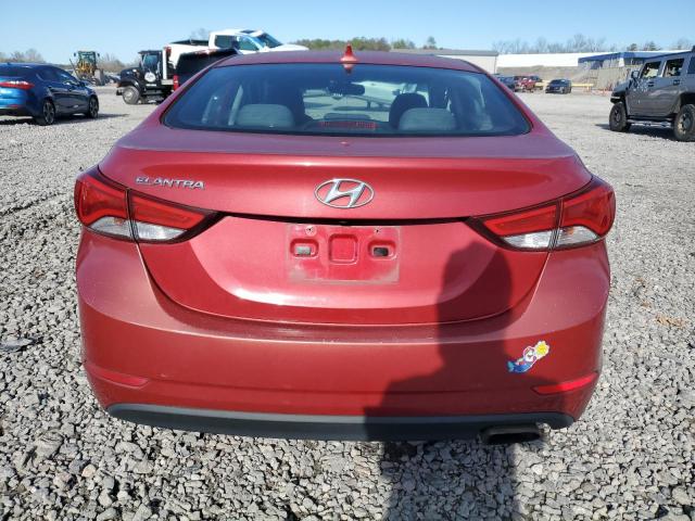 KMHDH4AH0FU357388 - 2015 HYUNDAI ELANTRA SE RED photo 6