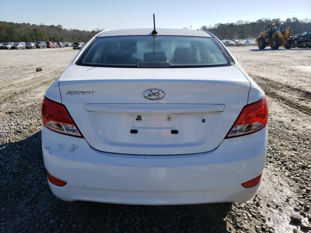 KMHCT4AE0FU798602 - 2015 HYUNDAI ACCENT GLS WHITE photo 6