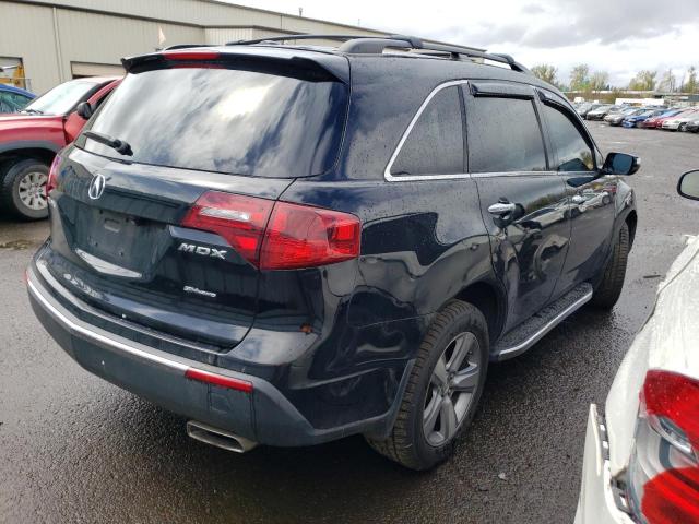 2HNYD2H34CH549468 - 2012 ACURA MDX TECHNOLOGY BLACK photo 3