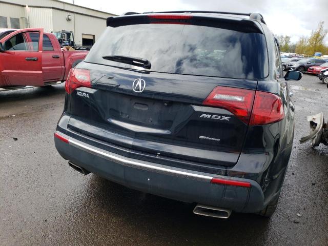 2HNYD2H34CH549468 - 2012 ACURA MDX TECHNOLOGY BLACK photo 6