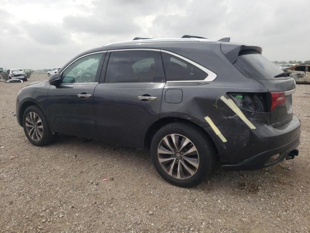 5FRYD4H43GB034885 - 2016 ACURA MDX TECHNOLOGY GRAY photo 2