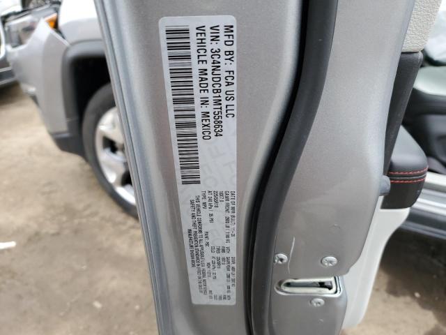 3C4NJDCB1MT558634 - 2021 JEEP COMPASS LIMITED SILVER photo 12