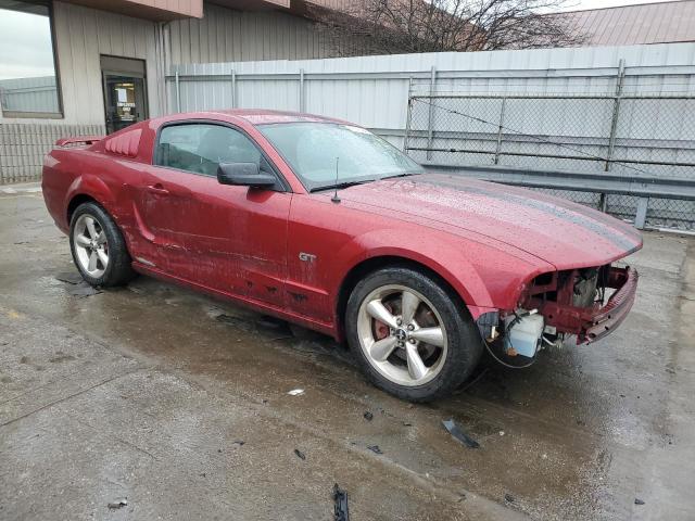 1ZVFT82H375222738 - 2007 FORD MUSTANG GT BURGUNDY photo 4