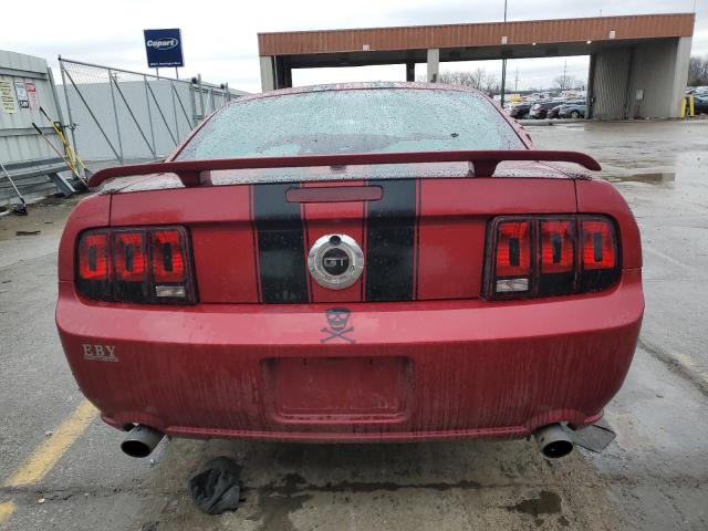 1ZVFT82H375222738 - 2007 FORD MUSTANG GT BURGUNDY photo 6