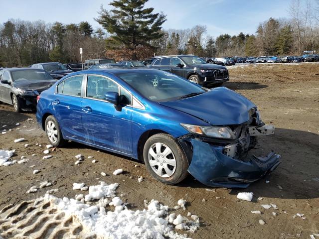 19XFB2F50FE261583 - 2015 HONDA CIVIC LX BLUE photo 4