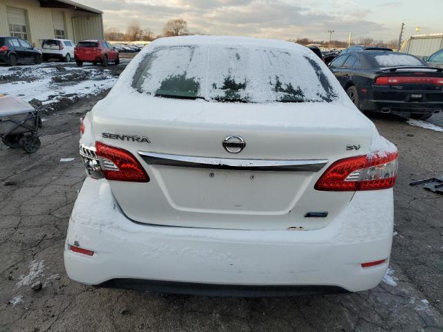 3N1AB7AP4DL752749 - 2013 NISSAN SENTRA S WHITE photo 6