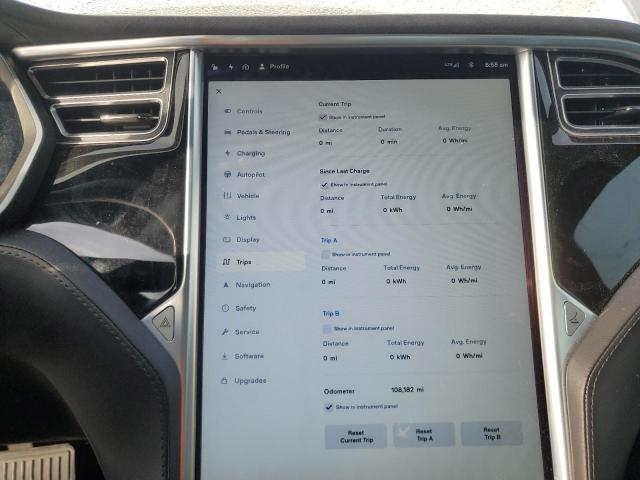 5YJSA1E27GF129516 - 2016 TESLA MODEL S WHITE photo 9