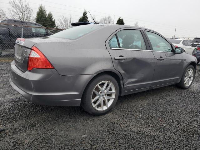 3FAHP0JA3CR356541 - 2012 FORD FUSION SEL GRAY photo 3