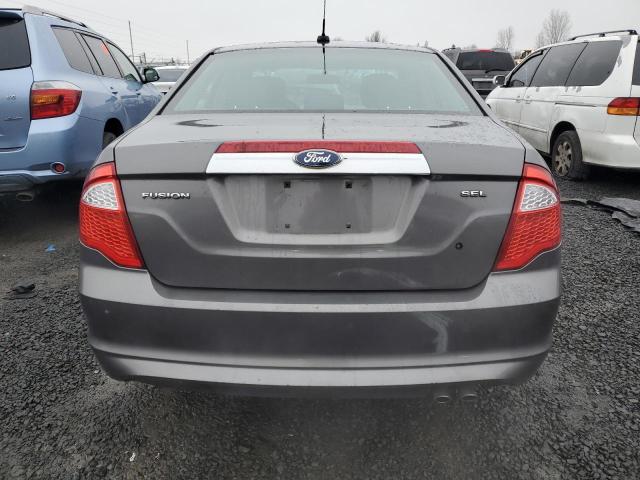 3FAHP0JA3CR356541 - 2012 FORD FUSION SEL GRAY photo 6