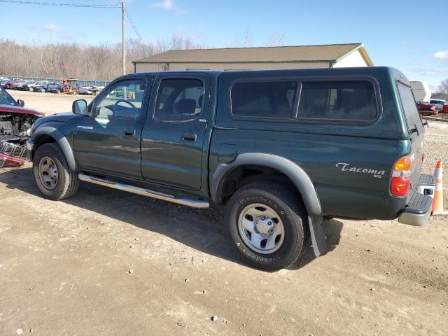 5TEGN92N11Z775308 - 2001 TOYOTA TACOMA DOUBLE CAB PRERUNNER GREEN photo 2