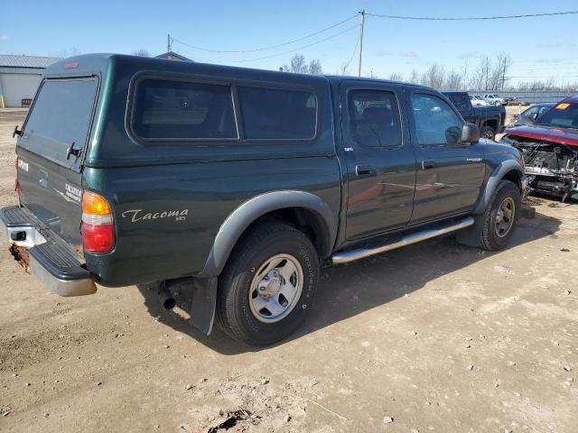 5TEGN92N11Z775308 - 2001 TOYOTA TACOMA DOUBLE CAB PRERUNNER GREEN photo 3