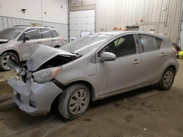 JTDKDTB38C1522105 - 2012 TOYOTA PRIUS C SILVER photo 1