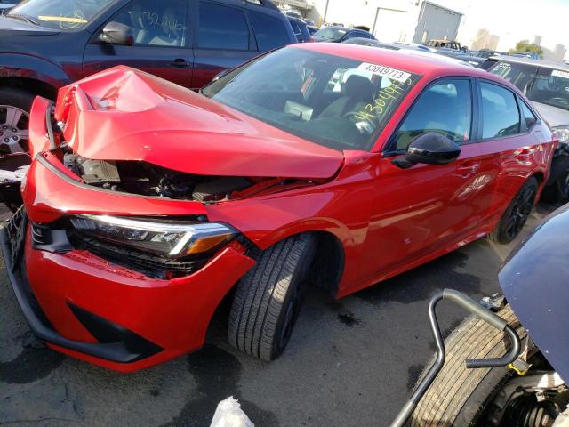 2HGFE2F51NH582740 - 2022 HONDA CIVIC SPORT 红色 照片 1