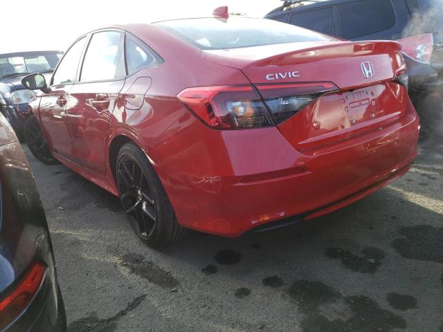 2HGFE2F51NH582740 - 2022 HONDA CIVIC SPORT 红色 照片 2