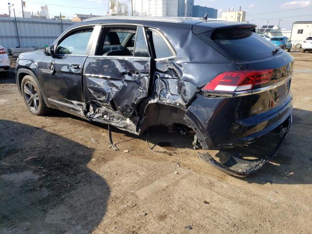 1V2RE2CA9MC223908 - 2021 VOLKSWAGEN ATLAS CROS SE შავი ფოტო 2