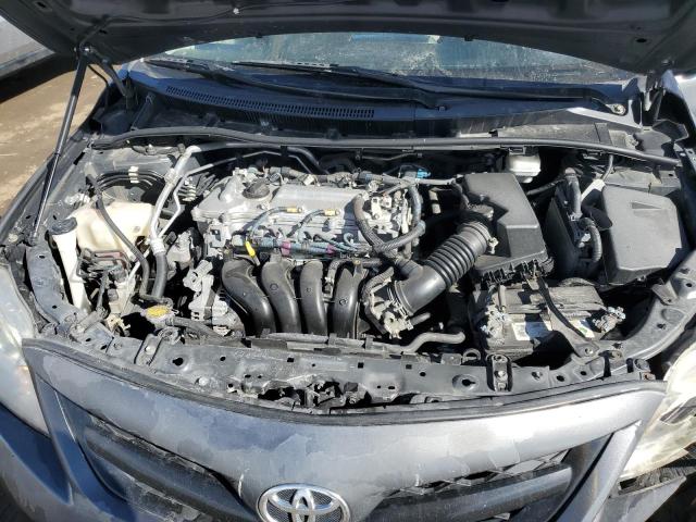 2T1BU4EE8BC631399 - 2011 TOYOTA COROLLA BASE GRAY photo 11