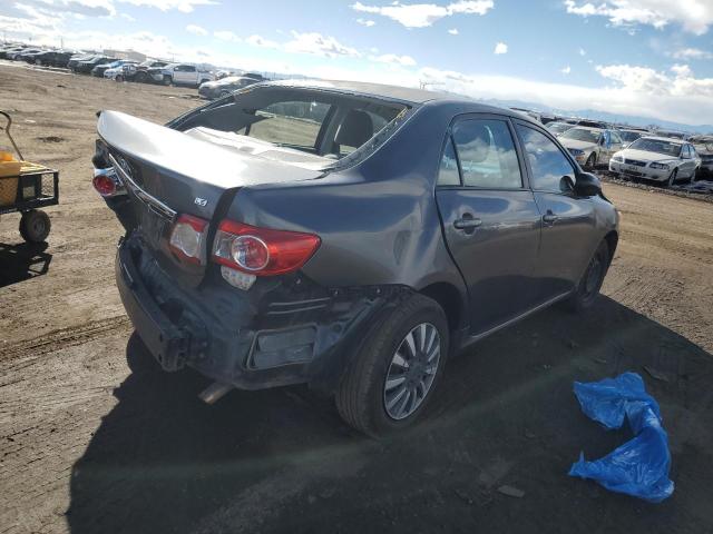 2T1BU4EE8BC631399 - 2011 TOYOTA COROLLA BASE GRAY photo 3