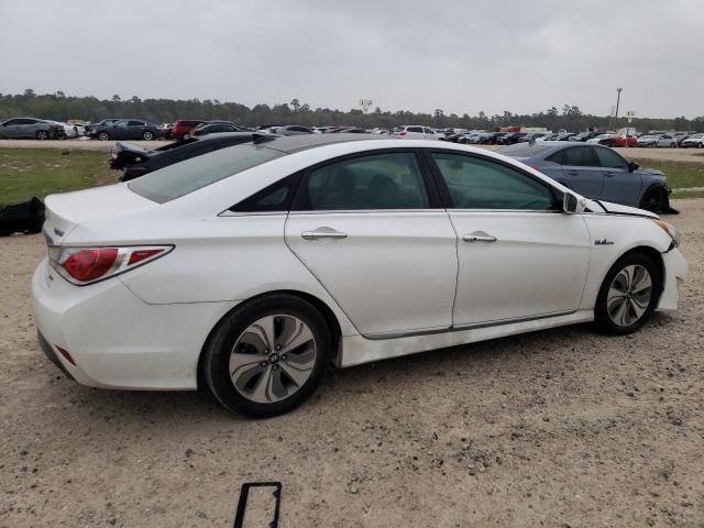 KMHEC4A47FA119989 - 2015 HYUNDAI SONATA HYBRID WHITE photo 3