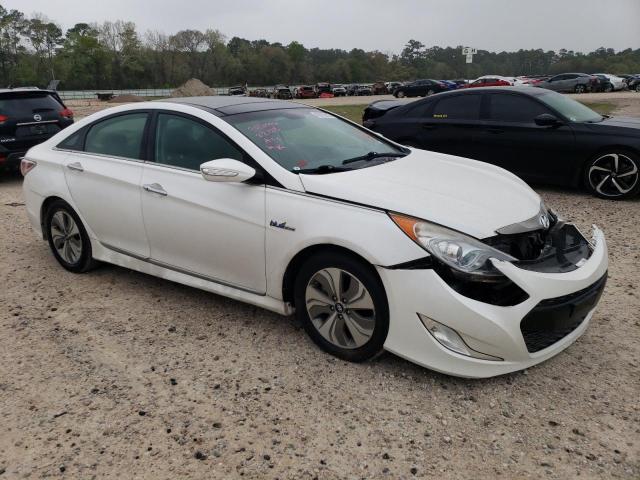 KMHEC4A47FA119989 - 2015 HYUNDAI SONATA HYBRID WHITE photo 4