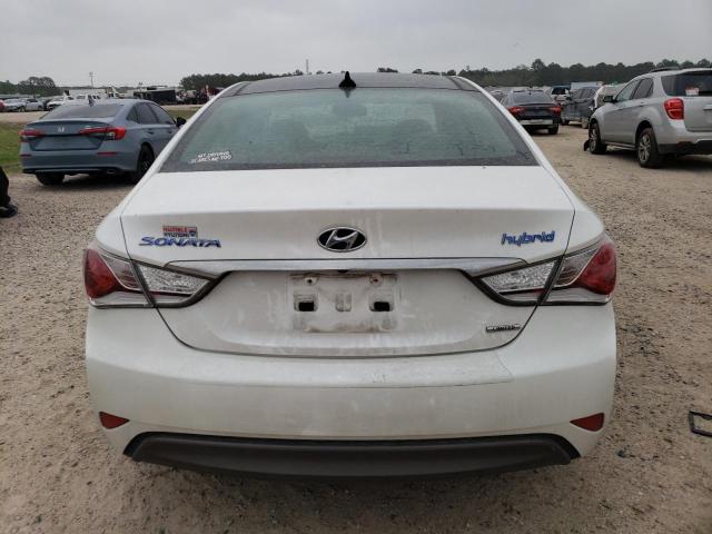 KMHEC4A47FA119989 - 2015 HYUNDAI SONATA HYBRID WHITE photo 6