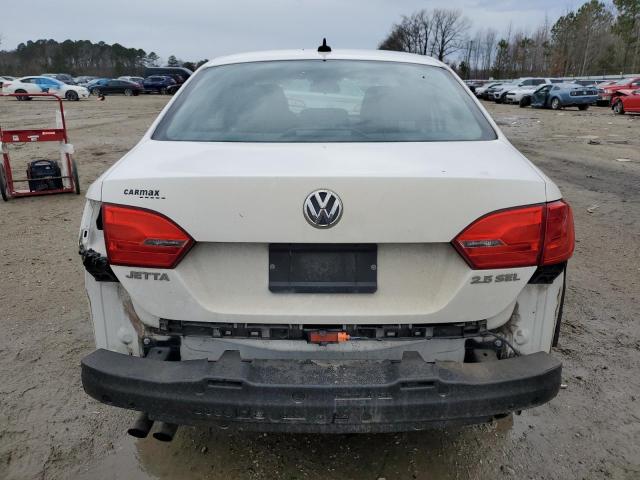 3VWLX7AJ7BM088289 - 2011 VOLKSWAGEN JETTA SEL WHITE photo 6