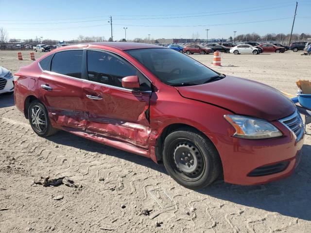 3N1AB7AP6DL622519 - 2013 NISSAN SENTRA S RED photo 4