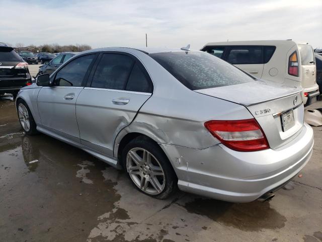 WDDGF56X29R064893 - 2009 MERCEDES-BENZ C 350 SILVER photo 2