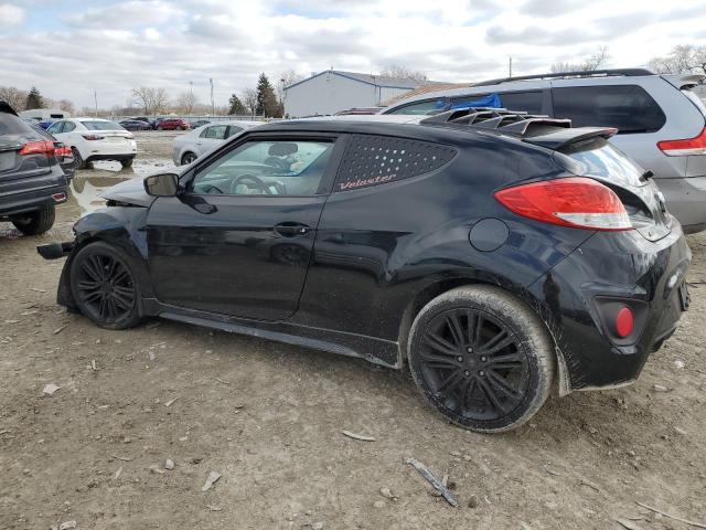 KMHTC6AE5GU276285 - 2016 HYUNDAI VELOSTER TURBO BLACK photo 2