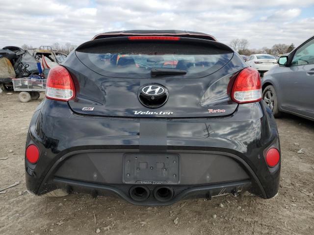 KMHTC6AE5GU276285 - 2016 HYUNDAI VELOSTER TURBO BLACK photo 6