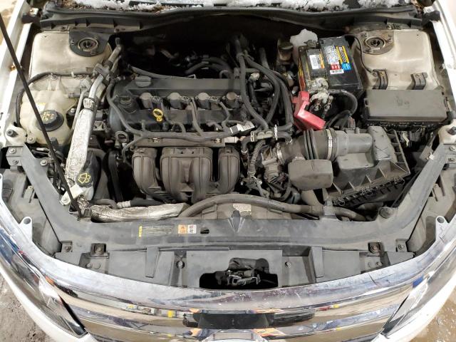 3FAHP0HA5AR321602 - 2010 FORD FUSION SE WHITE photo 11