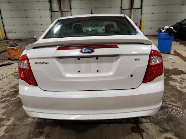 3FAHP0HA5AR321602 - 2010 FORD FUSION SE WHITE photo 6