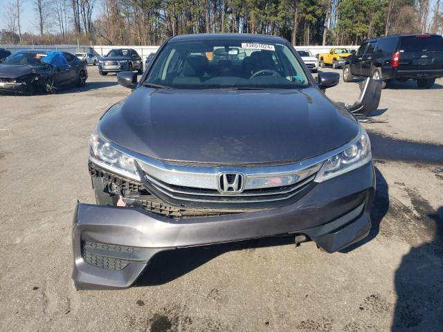 1HGCR2F33HA303233 - 2017 HONDA ACCORD LX GRAY photo 5