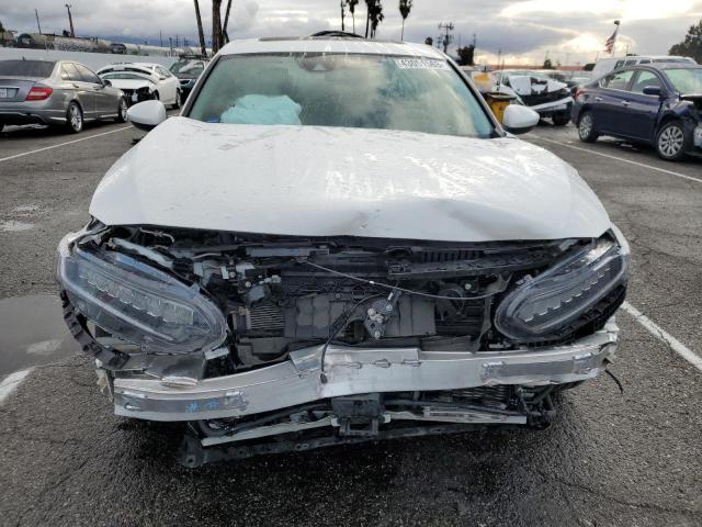 1HGCV3F47MA000542 - 2021 HONDA ACCORD HYBRID EX WHITE photo 5