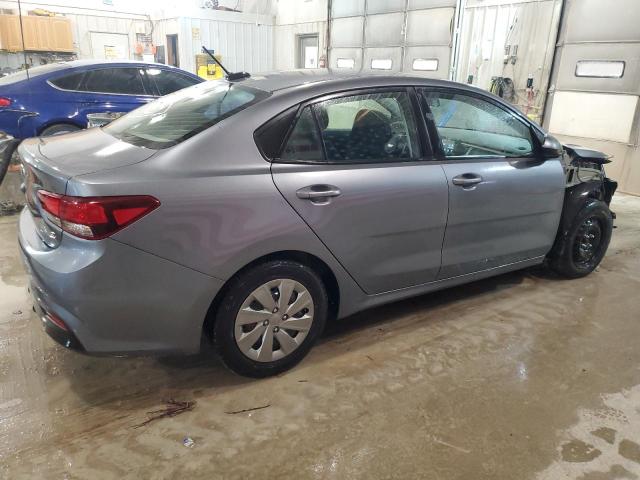 3KPA24AD1LE349591 - 2020 KIA RIO LX GRAY photo 3