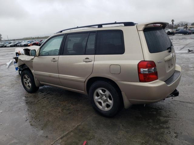 JTEGD21A250107706 - 2005 TOYOTA HIGHLANDER TAN photo 2