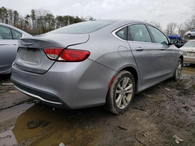 1C3CCCAB3FN741216 - 2015 CHRYSLER 200 LIMITED SILVER photo 3