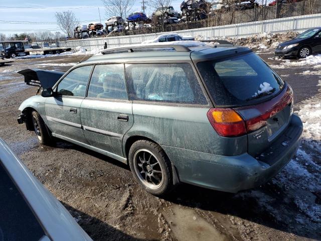 4S3BH6357Y6309971 - 2000 SUBARU LEGACY L GREEN photo 2