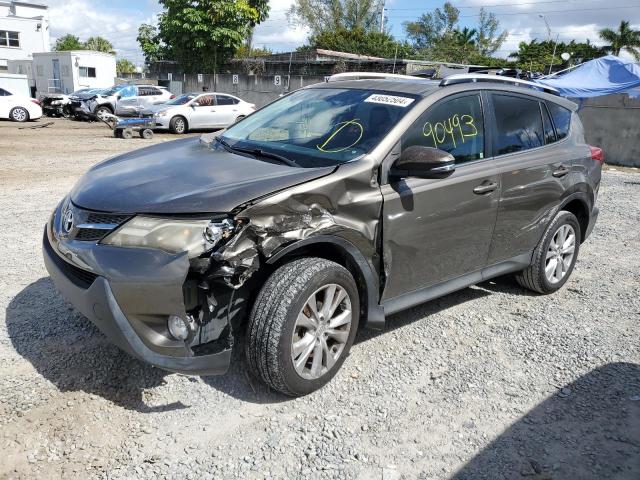 JTMYFREV5ED027771 - 2014 TOYOTA RAV4 LIMITED GRAY photo 1