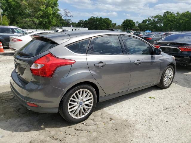 1FAHP3M27CL473608 - 2012 FORD FOCUS SEL GRAY photo 3